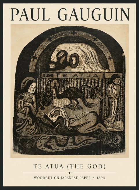 Paul Gauguin Te Atua (the God) No6 - Affiche