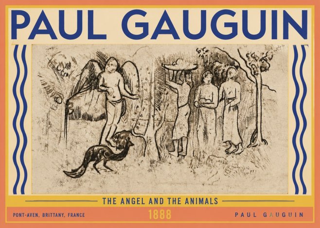 Paul Gauguin The Angel and the Animals No3 - Affiche
