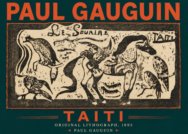 Paul Gauguin Taiti No4 - Affiche