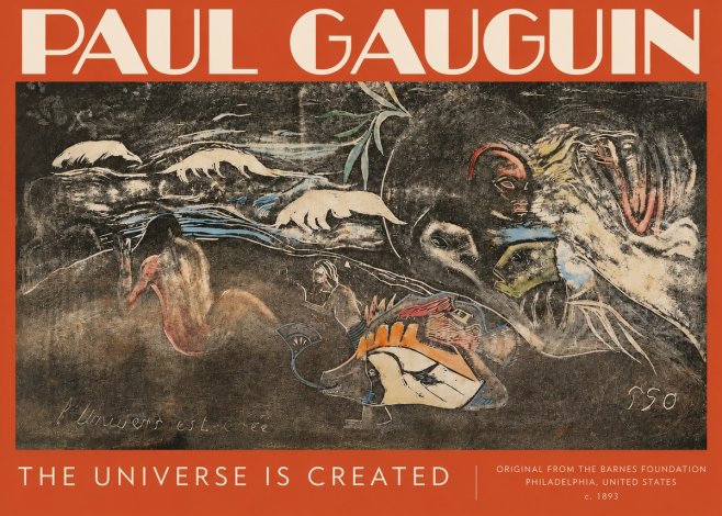 Paul Gauguin The Universe Is Created II No3 - Affiche
