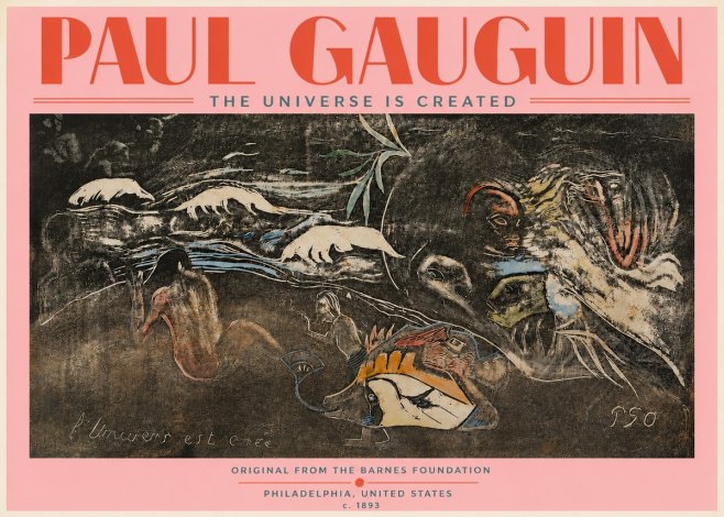 Paul Gauguin The Universe Is Created II No5 - Affiche