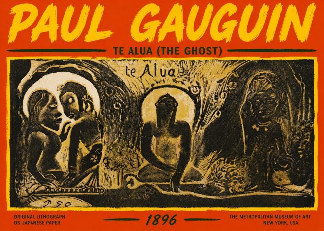 Paul Gauguin Te Alua (the Ghost) No5 - Affiche
