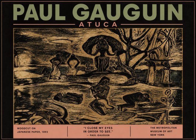 Paul Gauguin Atuca No5 - Affiche