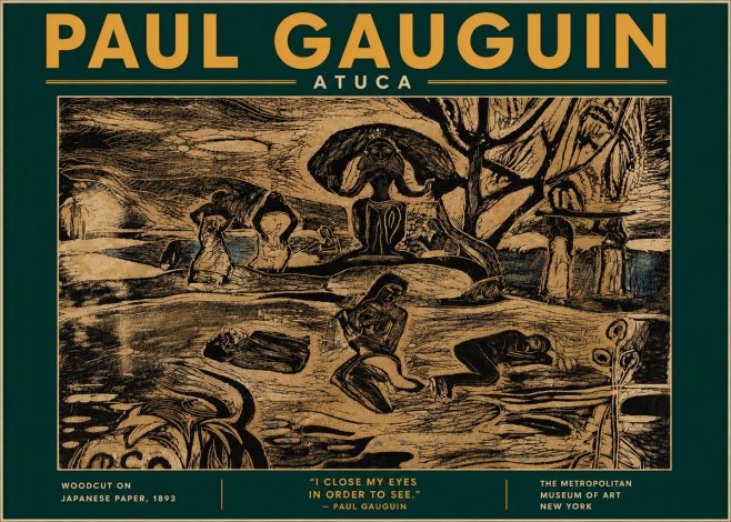 Paul Gauguin Atuca No6 - Affiche