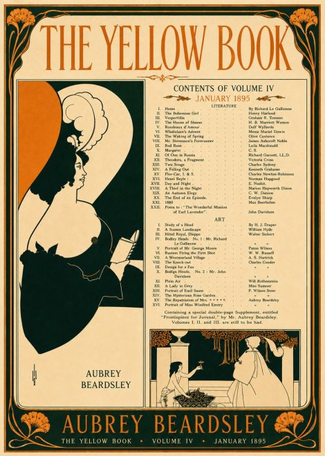 Aubrey Beardsley The Yellow Book II No5 - Affiche