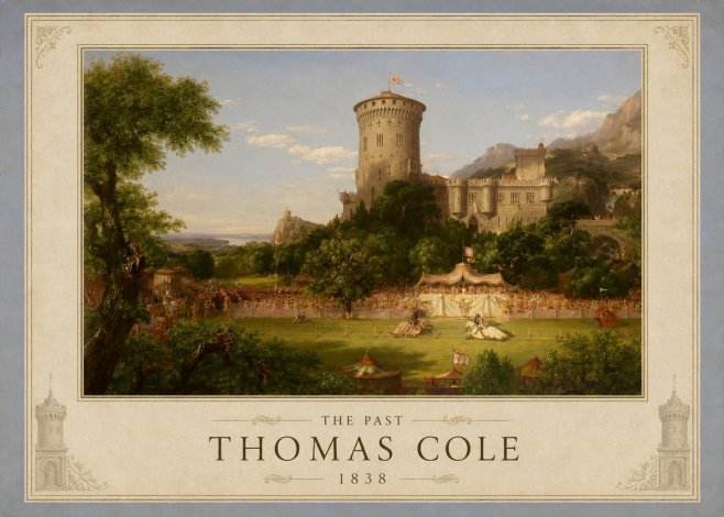 Thomas Cole The Past No1 - Affiche