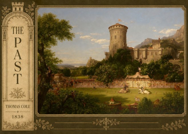Thomas Cole The Past No2 - Affiche