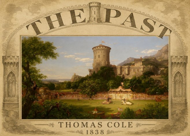 Thomas Cole The Past No3 - Affiche