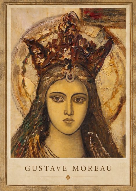 Gustave Moreau Head of a Woman with a Tiara No5 - Affiche