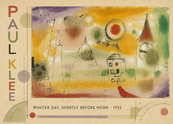 Paul Klee Winter Day, Shortly Before Noon No2 - Affiche