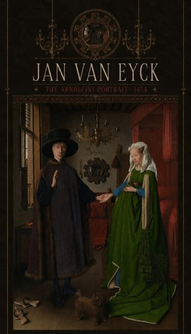 Jan van Eyck The Arnolfini Portrait I No5 - Affiche