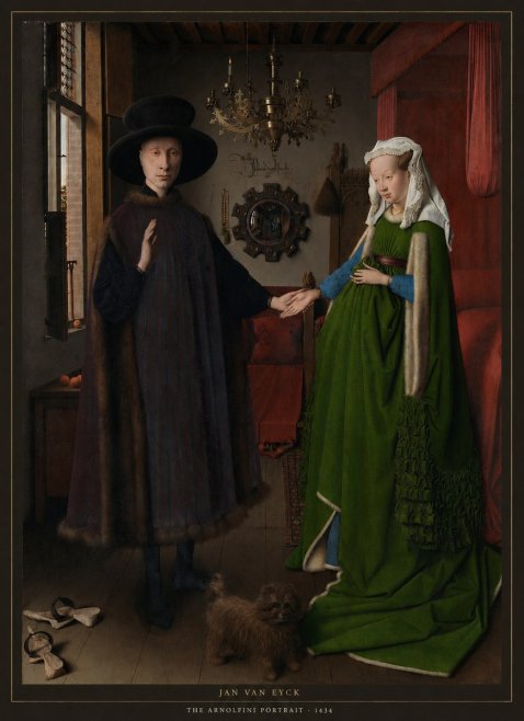 Jan van Eyck The Arnolfini Portrait I No6 - Affiche