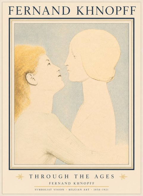 Fernand Khnopff Through the Ages No1 - Affiche