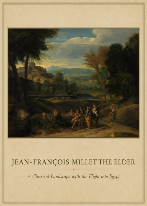 Jean-François Millet A Classical Landscape with the Flight into Egypt No1 - Affiche