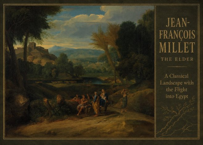 Jean-François Millet A Classical Landscape with the Flight into Egypt No2 - Affiche