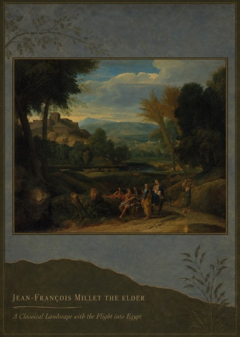 Jean-François Millet A Classical Landscape with the Flight into Egypt No3 - Affiche
