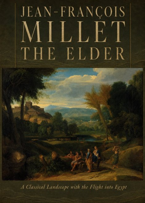 Jean-François Millet A Classical Landscape with the Flight into Egypt No6 - Affiche