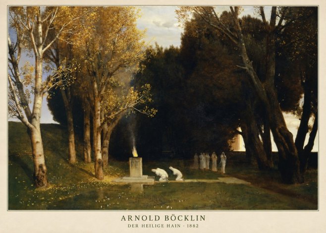 Arnold Böcklin Der Heilige Hain I No2 - Affiche