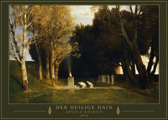 Arnold Böcklin Der Heilige Hain I No3 - Affiche