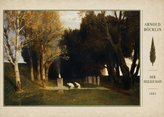 Arnold Böcklin Der Heilige Hain I No4 - Affiche