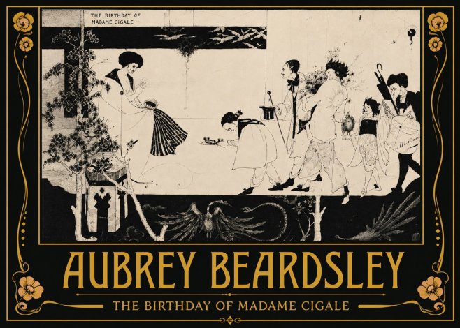 Aubrey Beardsley The Birthday of Madame Cigale No3 - Affiche
