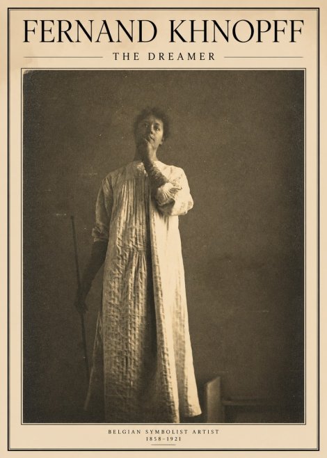 Fernand Khnopff The Dreamer No1 - Affiche