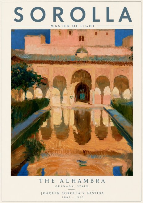 Sorolla The Alhambra No3 - Affiche