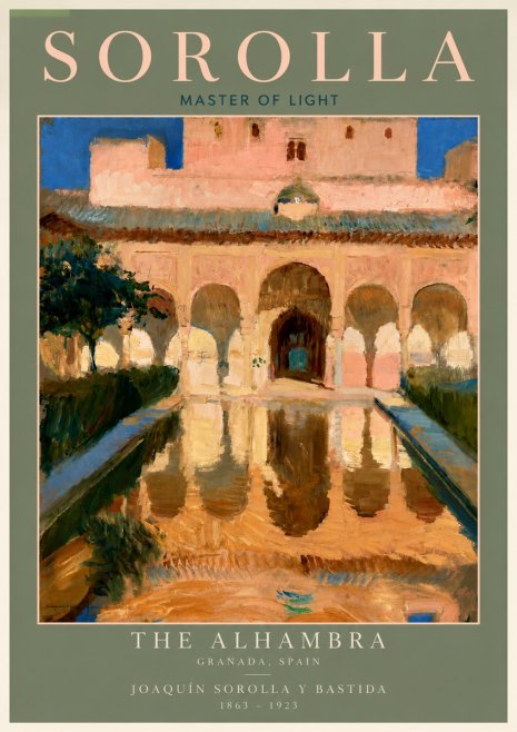 Sorolla The Alhambra No4 - Affiche