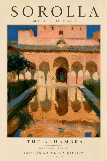 Sorolla The Alhambra No5 - Affiche