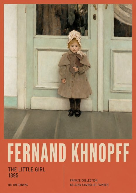 Fernand Khnopff The Little Girl No2 - Affiche