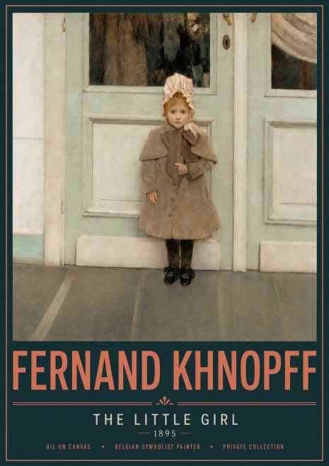 Fernand Khnopff The Little Girl No4 - Affiche
