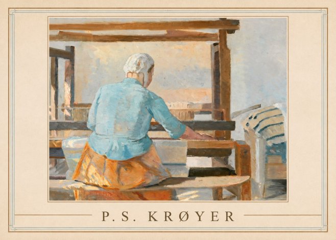 P.S. Krøyer A Weaver No1 - Affiche
