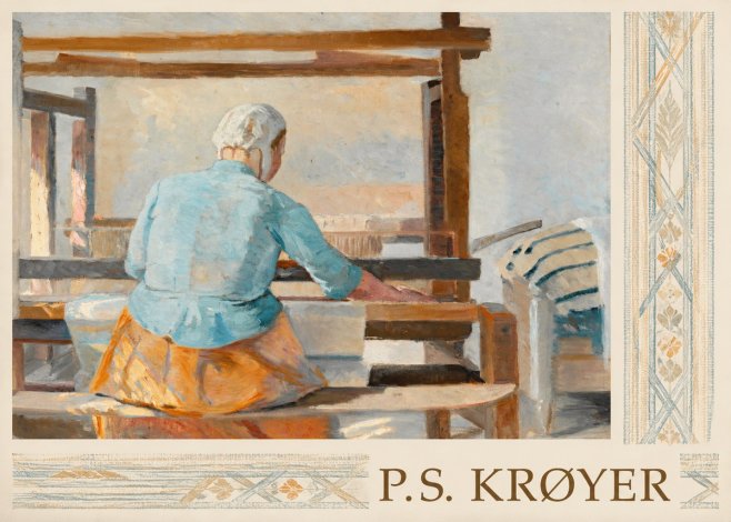 P.S. Krøyer A Weaver No3 - Affiche