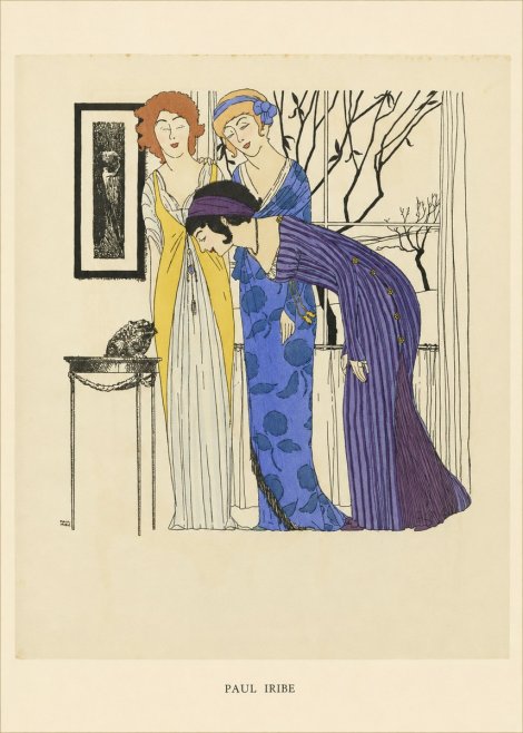Paul Iribe Three Women and a Frog No5 - Affiche