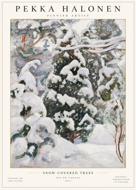 Pekka Halonen Winter Forest I No2 - Affiche