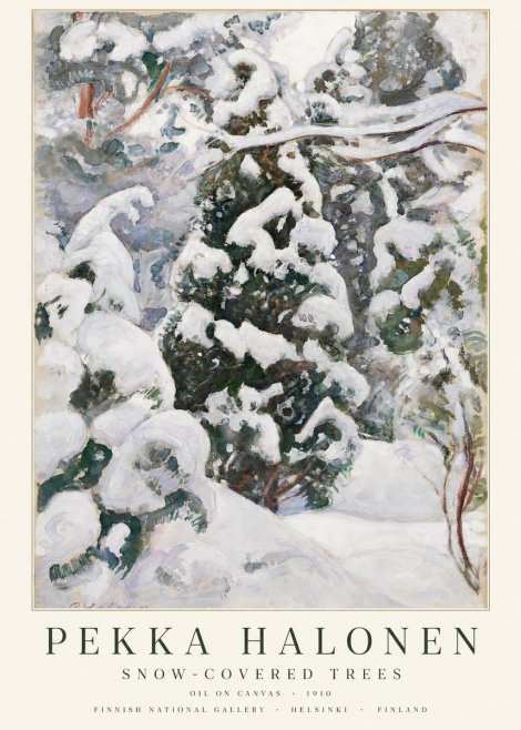 Pekka Halonen Winter Forest I No3 - Affiche