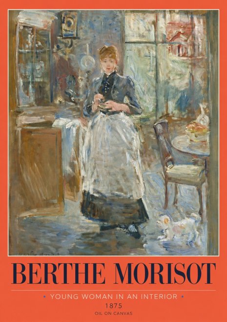 Berthe Morisot Young Woman in an Interior No2 - Affiche