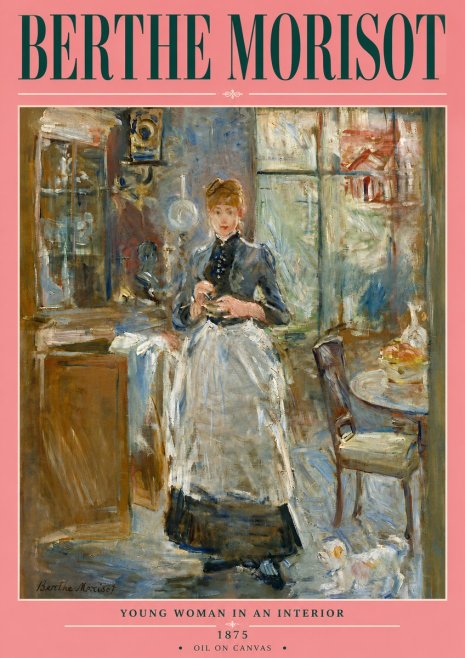 Berthe Morisot Young Woman in an Interior No6 - Affiche