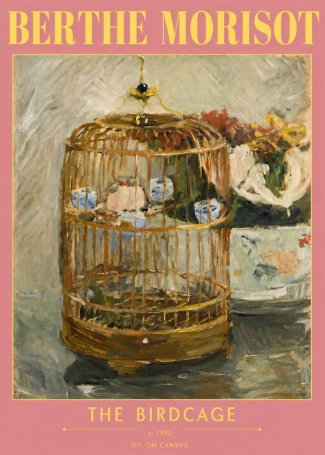 Berthe Morisot The Birdcage I No5 - Affiche