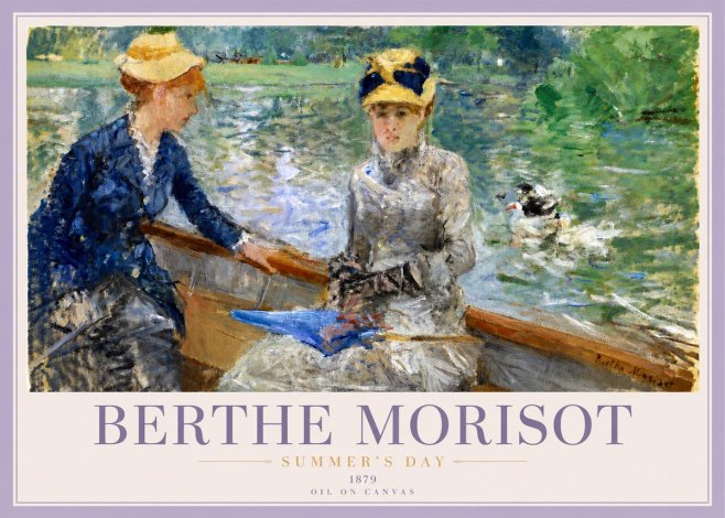 Berthe Morisot Summer's Day No6 - Affiche