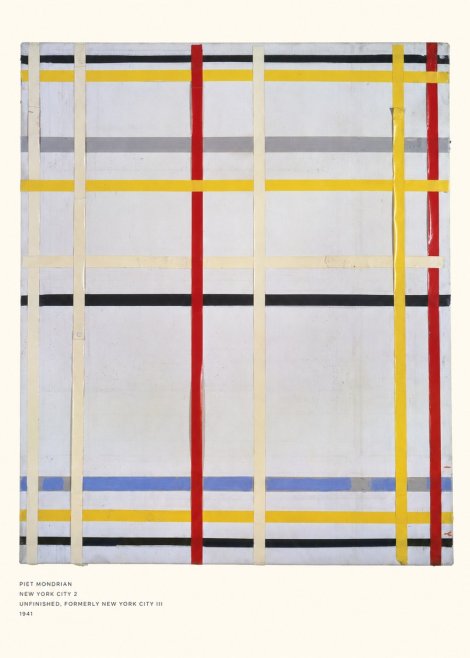 Piet Mondrian New York City 2 No5 - Affiche