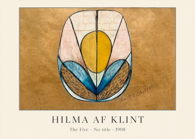 Hilma af Klint The Five - No Title No3 - Affiche