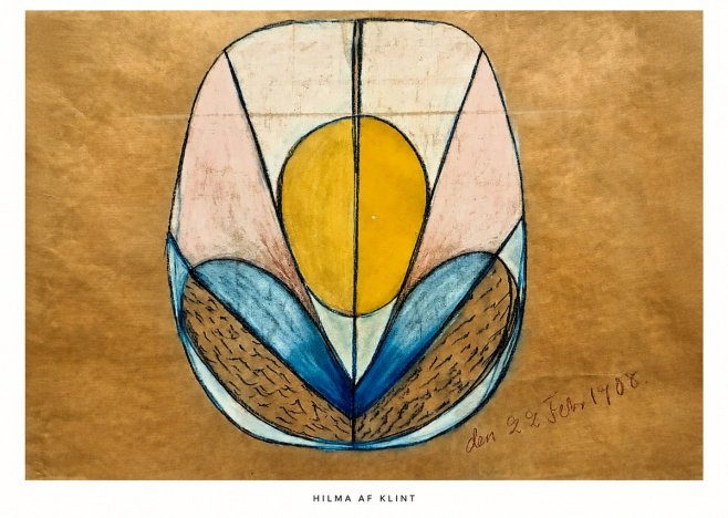 Hilma af Klint The Five - No Title No6 - Affiche