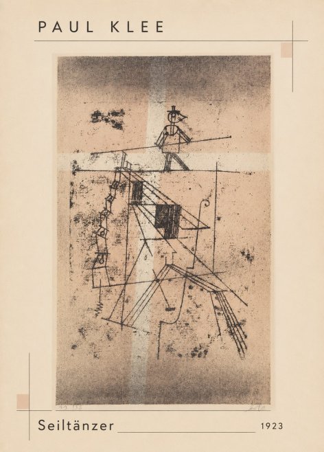 Paul Klee Seiltänzer II No3 - Affiche