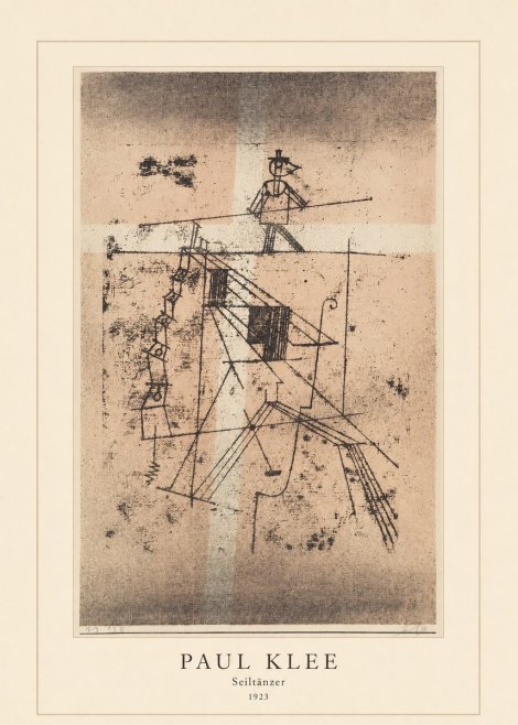 Paul Klee Seiltänzer II No4 - Affiche