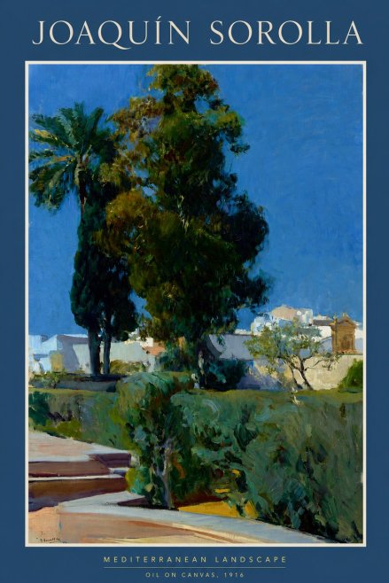 Sorolla Mediterranean Landscape No2 - Affiche