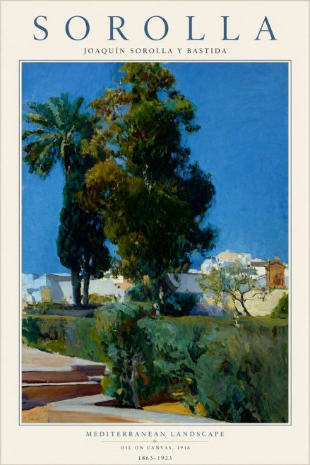 Sorolla Mediterranean Landscape No4 - Affiche