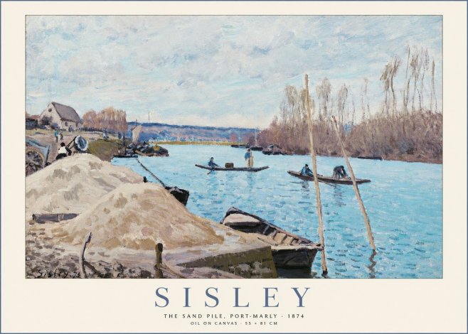 Sisley The Sand Pile, Port-marly No2 - Affiche