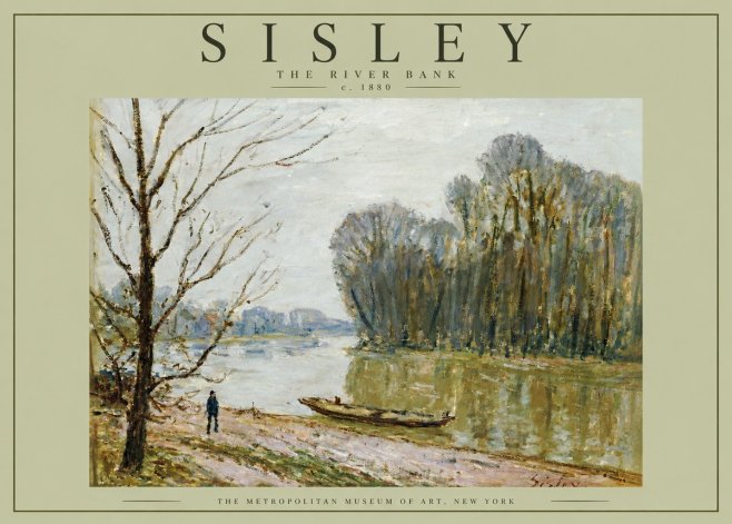 Sisley The River Bank II No4 - Affiche