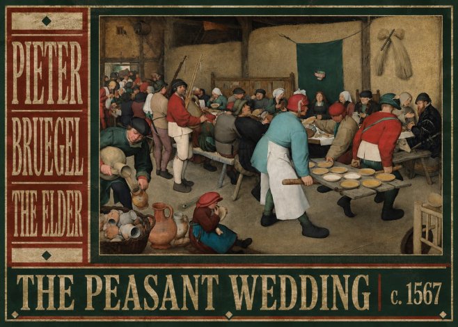Pieter Bruegel The Peasant Wedding II No6 - Affiche